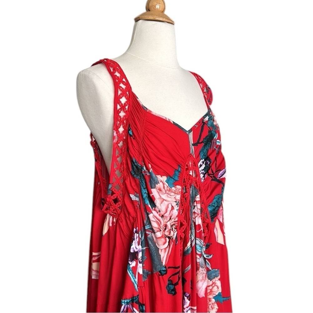 Jaase Red Floral Maxi Dress - Picture 8 of 16